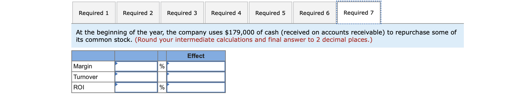 Required: 1. Compute the company's margin, turnover, and return on investment (ROI)