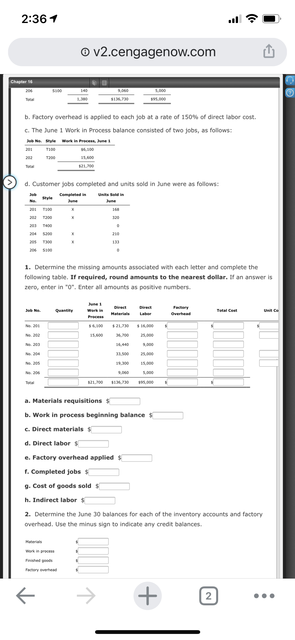 complete the following table???If required, round amounts to the nearest dollar.If an