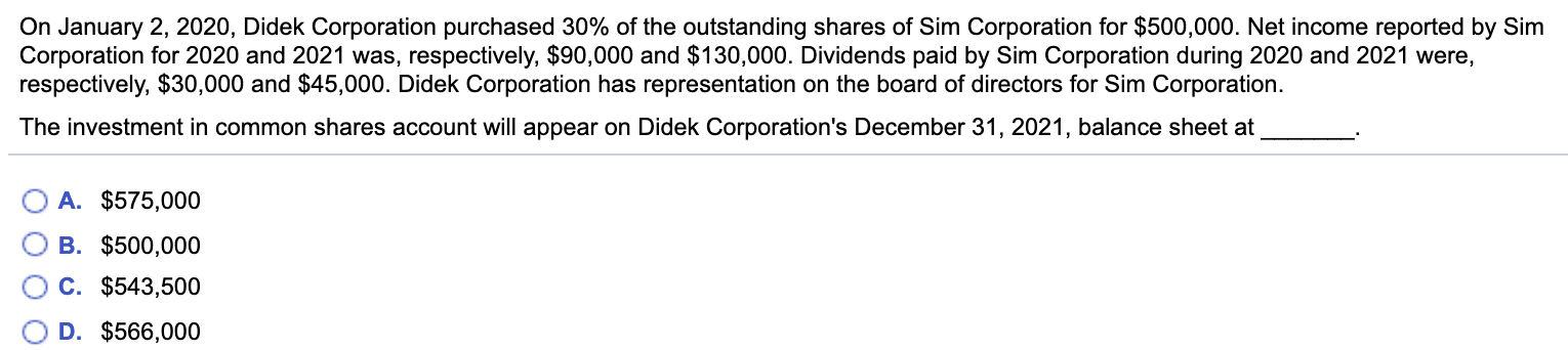 on January 4. The company received a 100% stock dividend on November
