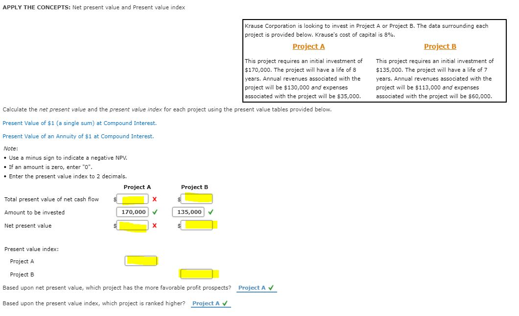 department has made revisions to their costs and annual cash flows for