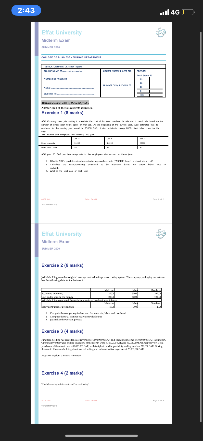Hello , i need this practice solved please 2:43 1 4GO D