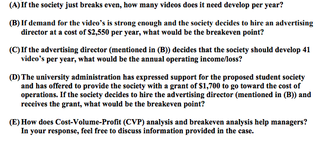 students at a local university have decided to establish a new student