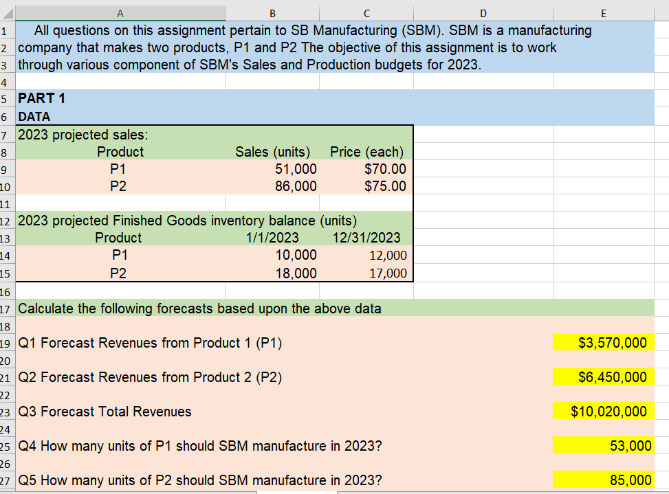 A B C D E All questions on this assignment pertain