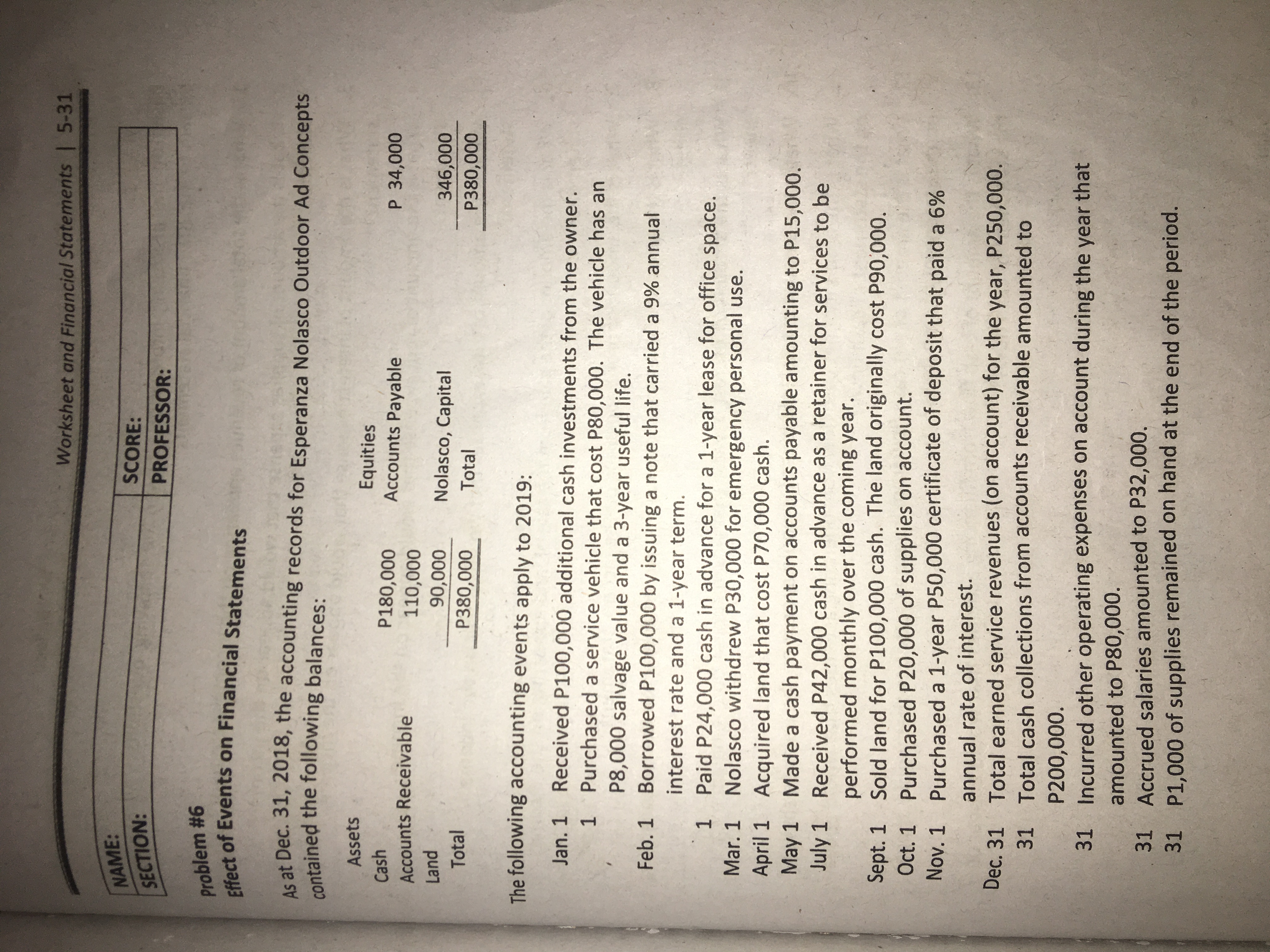 Please Provide Solution and Explanation in each problem. Provide what is required