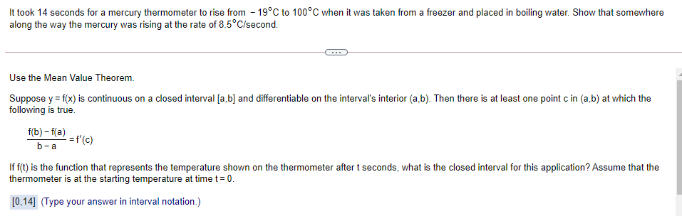 temperature after t seconds O C. The rate of change of time