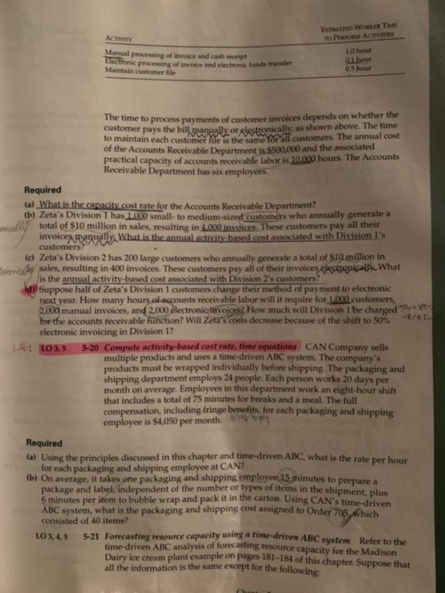 please answer question 5-20 24 people work in packaging and shipping, packages