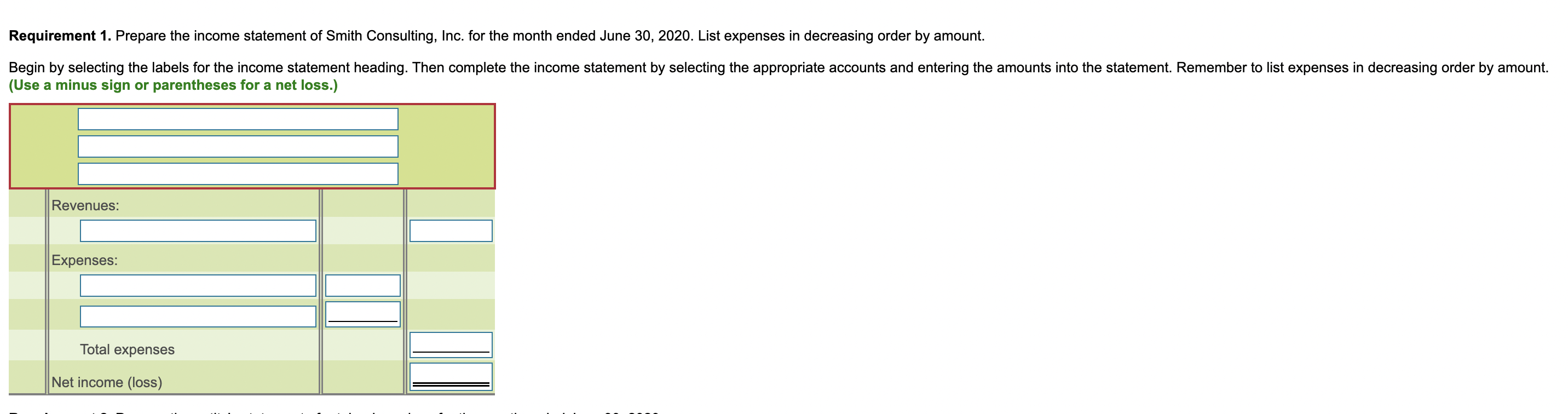 Supplies + Land Payable + Shares + Earnings Bal. 1,300 1,350 11,700