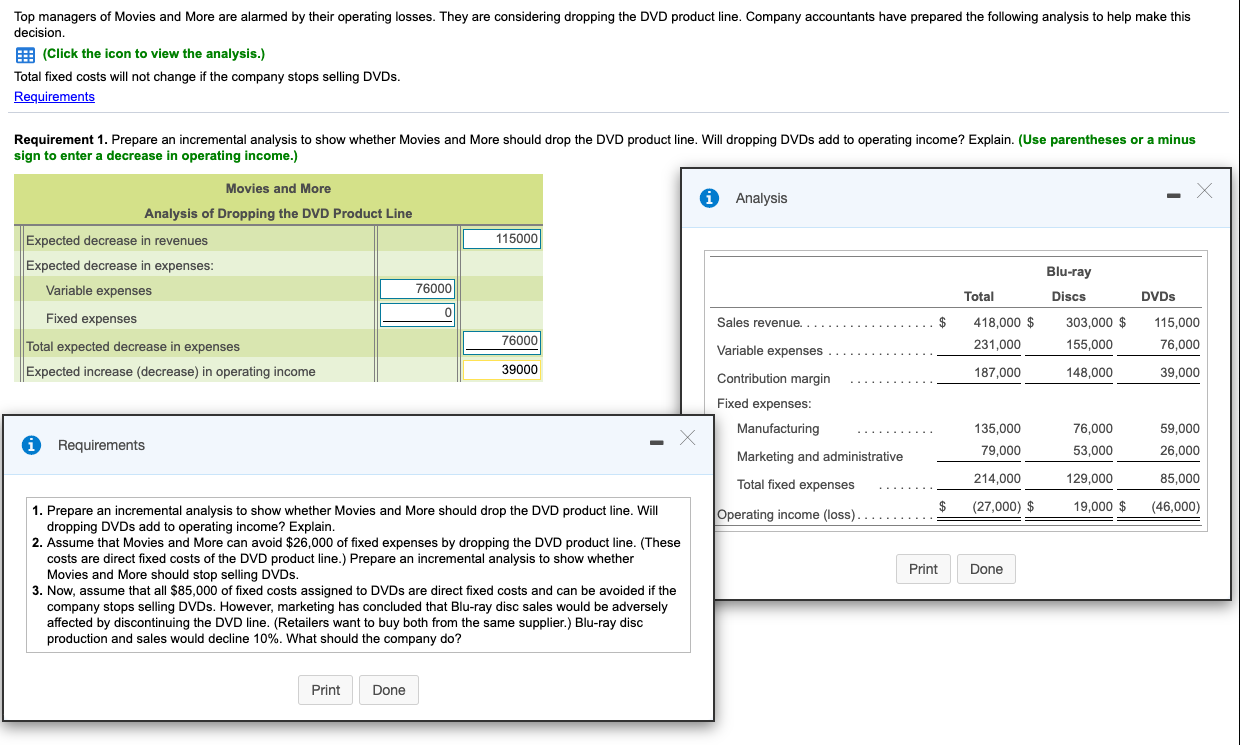 Please help me to answer 3 requirements in the below question. Top