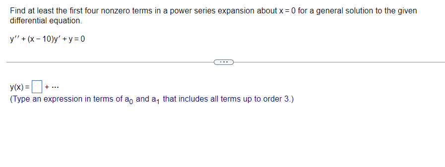 about I = U for a general solution to the given differential