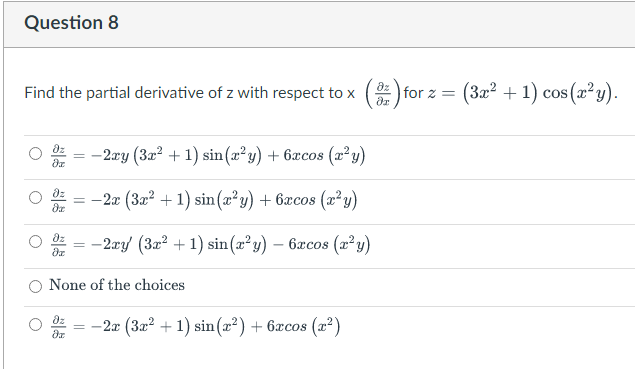 2) at P (-1, 3, 0) O0 O 1 O None of