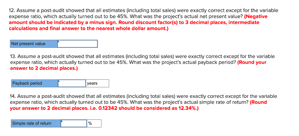 would require a $2,915,000 investment in equipment with a useful life of