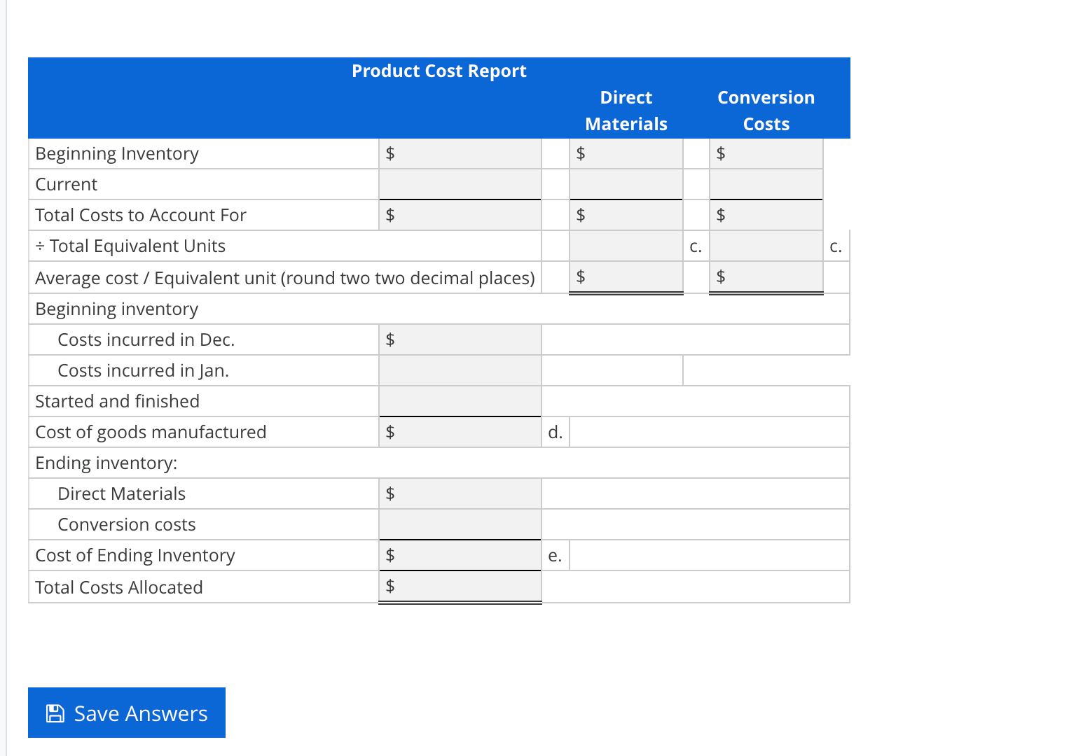 CostsFIFO Method Godfrey Manufacturing, Inc., operates a plant that produces its own