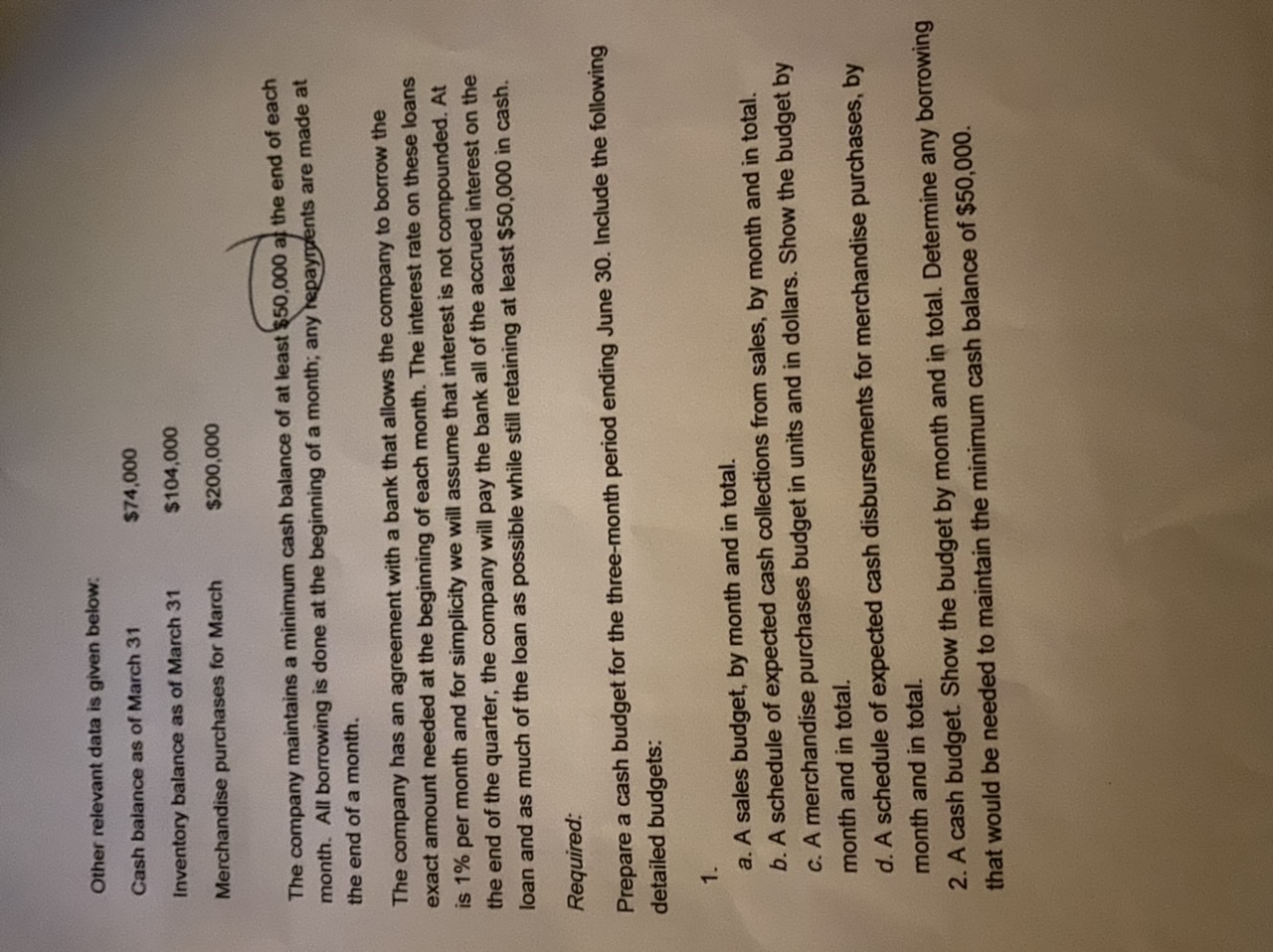 BUDGET: April May June Quarter Budgeted unit sales Add desired ending Inventory