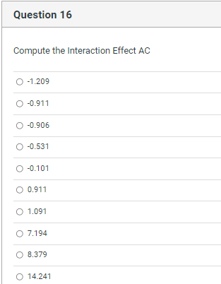 14.85 - 15.00 - 13.22 bc - 17.87 bed - 13.33 a