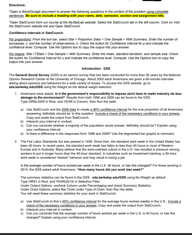 StatCrunch Lab ass. don't know how to do it, can you please