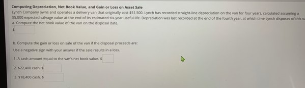 Assist with understanding this work. need withing an hour Computing Depreciation, Net