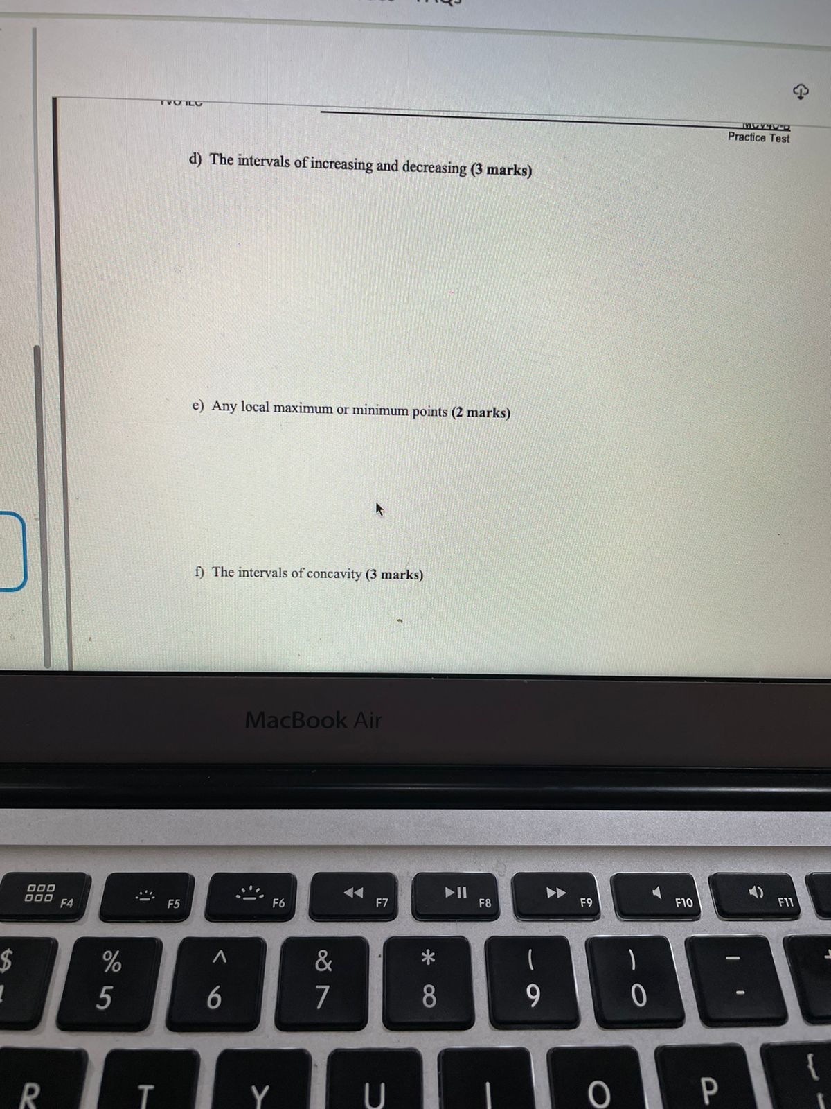 (approximate time: 30 minutes) 14. For the function f (x) = 2x2