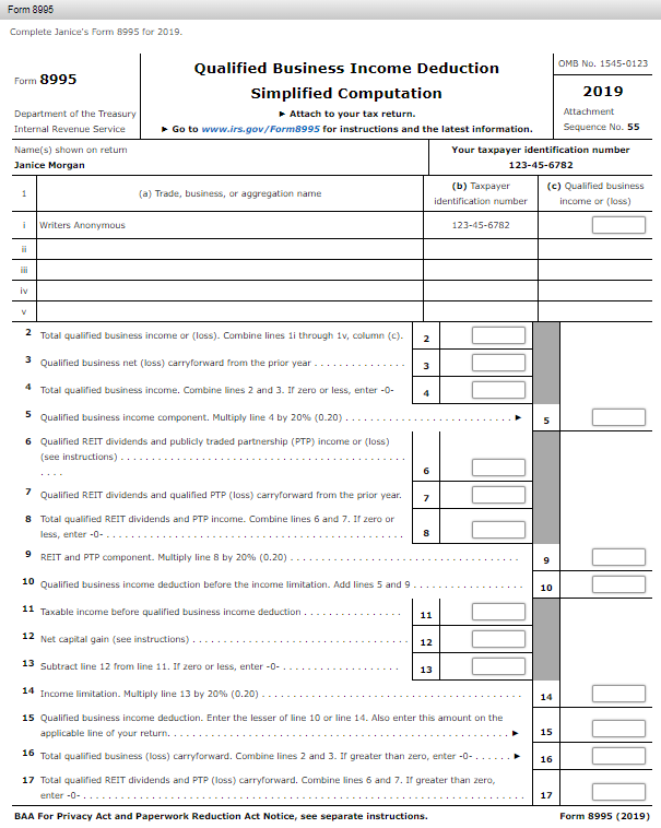 single and has no dependents. She is a freelance writer. In January