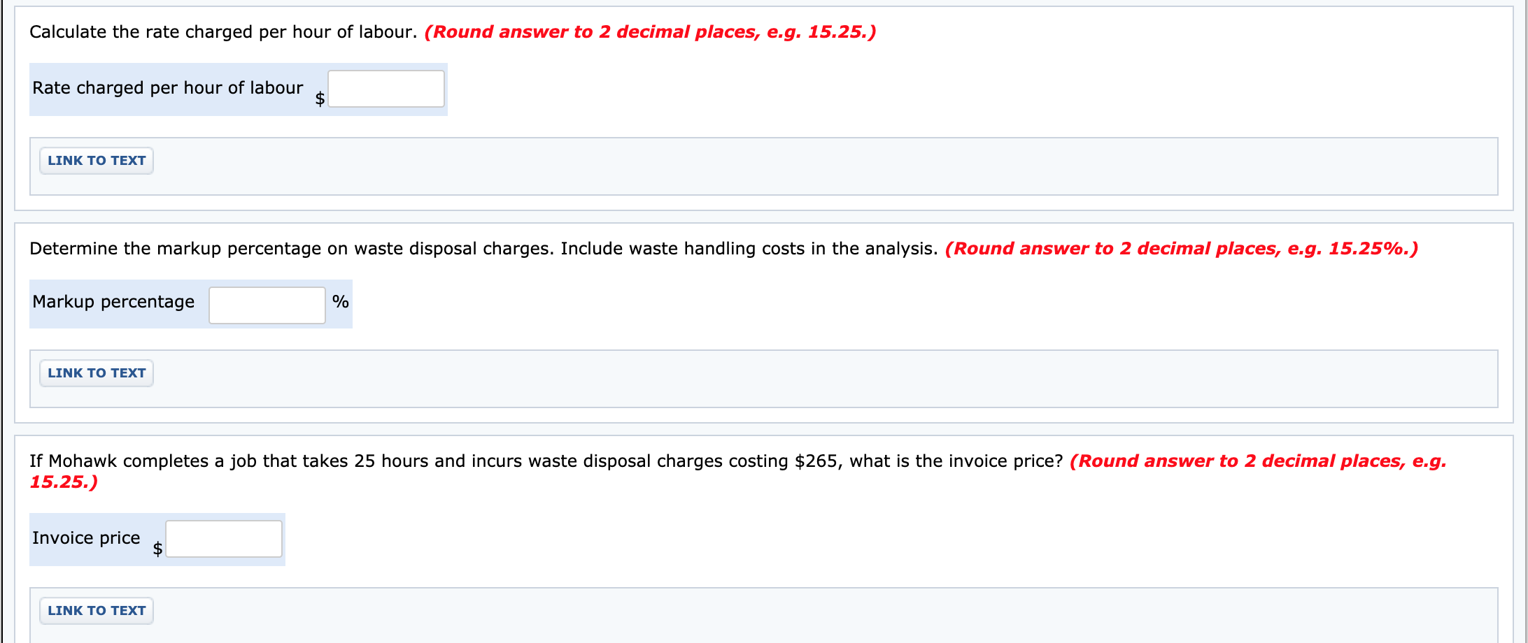 data for Mohawk Waste Handling & Disposal Ltd. for the current year