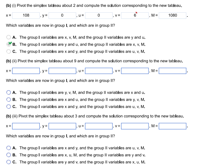 216 4OOE ON 1 (row 2, column 2) and compute the solution