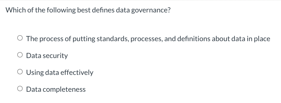 Which of the following best describes Simpson's Paradox? 0 Data that displays