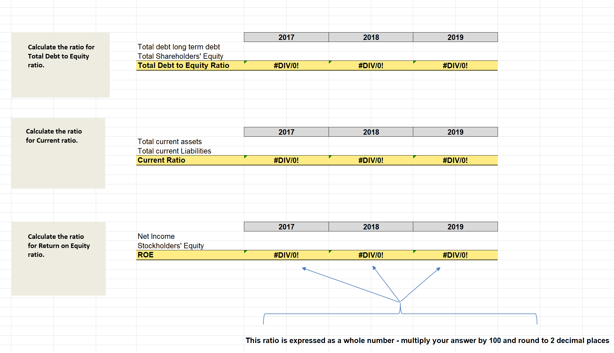 Pull the annual report from Mergent Online for:AmazonUsing the Excel Template, calculate