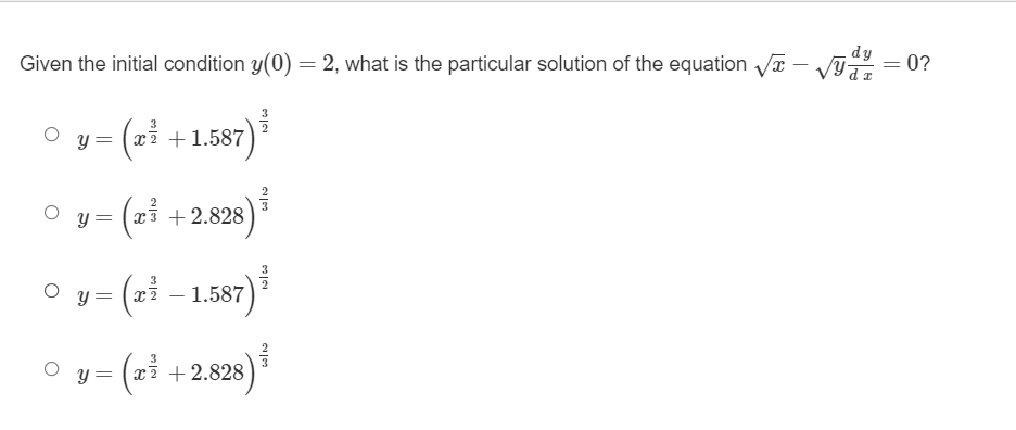 dtRewrite the following equation with the variables separated. 3xy' + 2y =