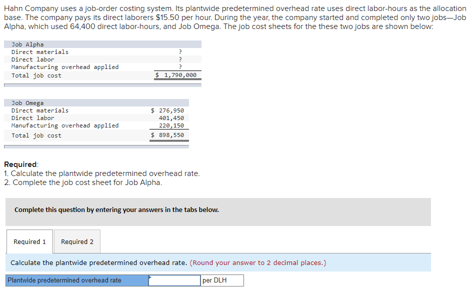 complete with respect to labc overhead. The costs per equivalent unit for