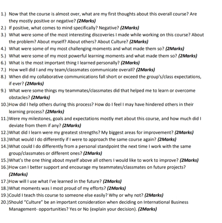 plesse answer 1.) Now that the course is almost over, what are