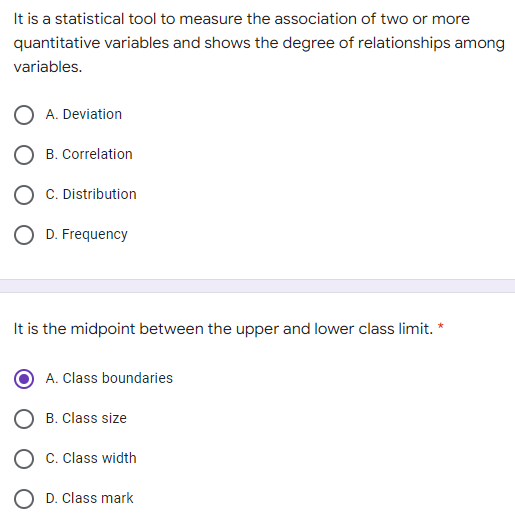 and BHow is the learner's progress reported? * 1 punio O A.