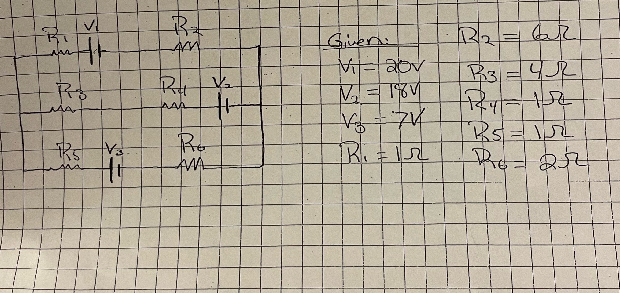 Solve using kichoff's method 
