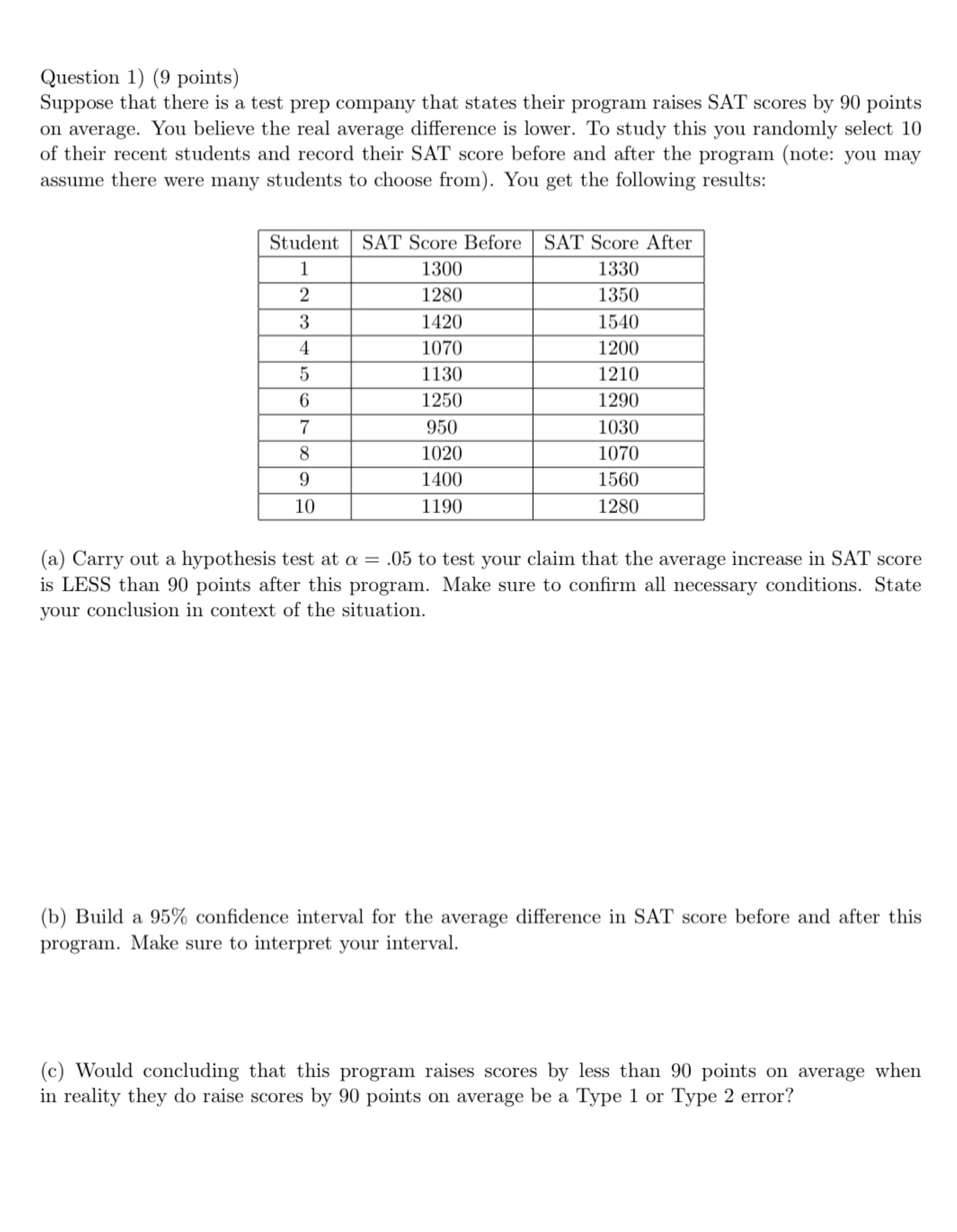 1) please make sure your answer is correct, Thank You So Much!