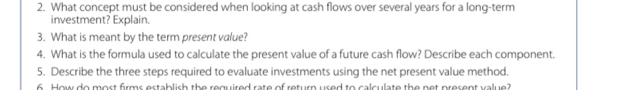 Need help with 2,3,4,5 2. What concept must be considered when looking