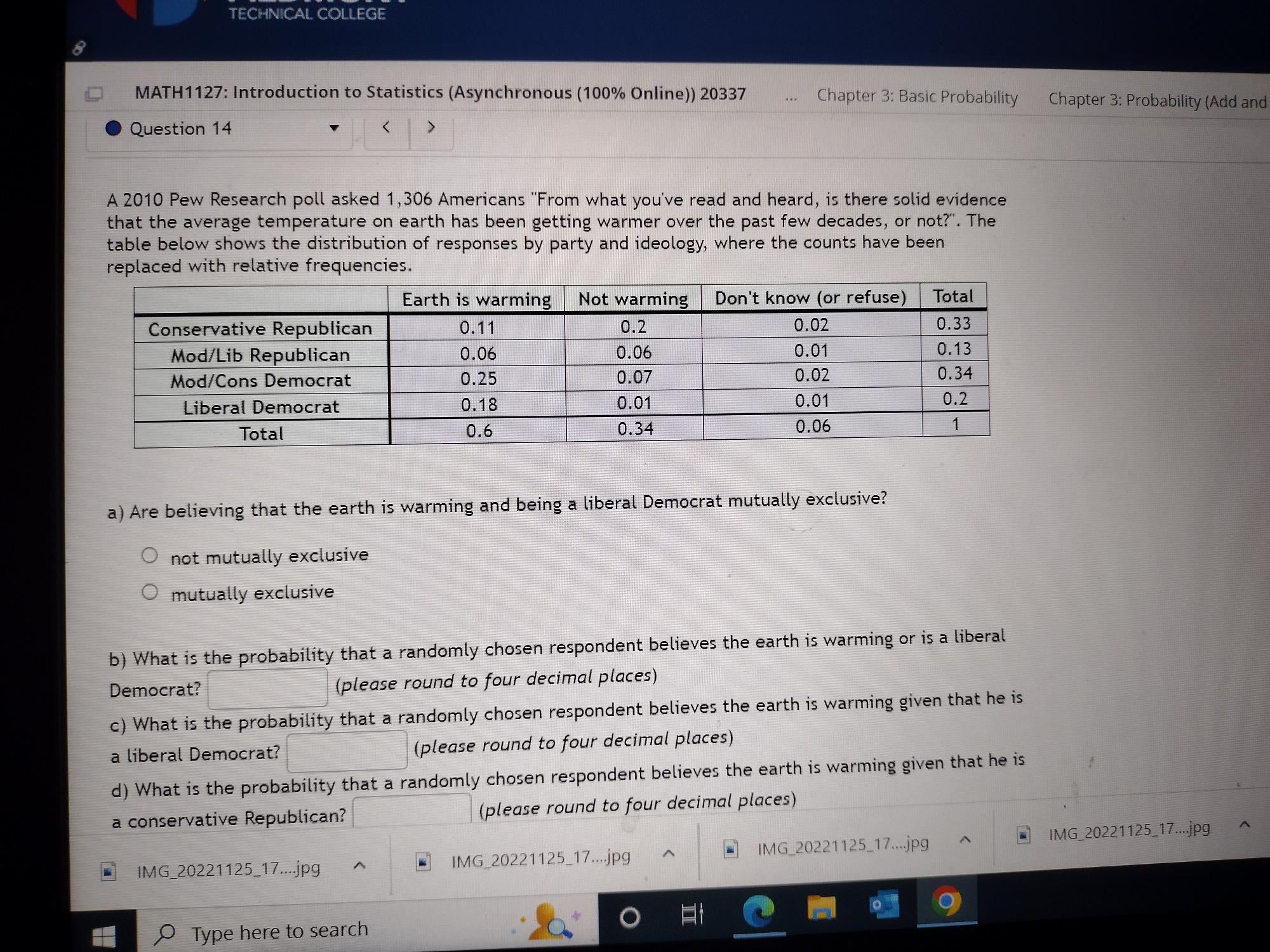 are summarized below. Round your answers to 4 decimal places. Grades and