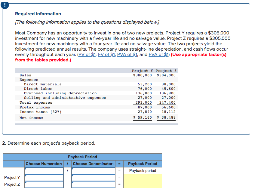 ACC202 Week 4 Homework Connect Question 4 Required information [The following information