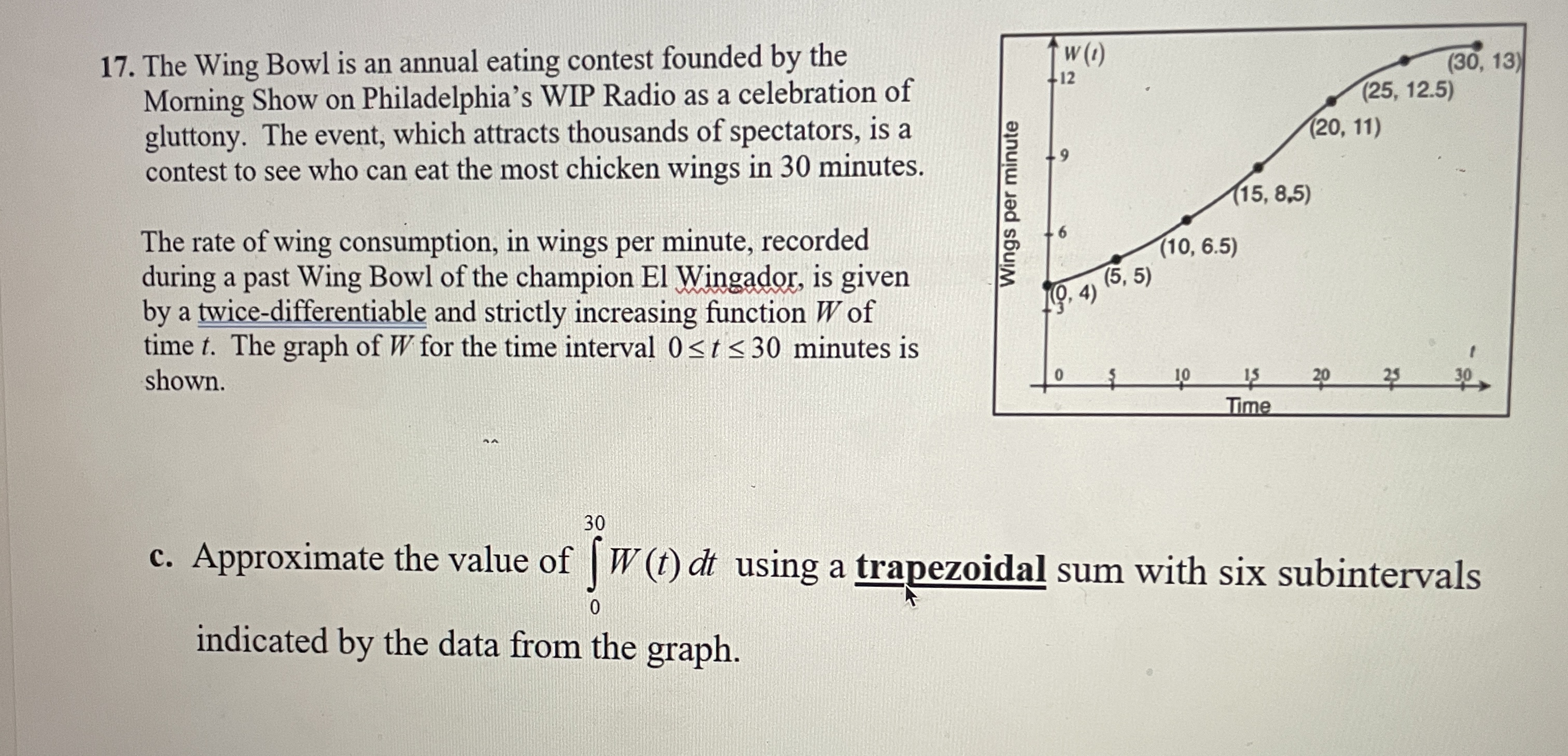 May someone please help me with my AP calculus practice problem? i