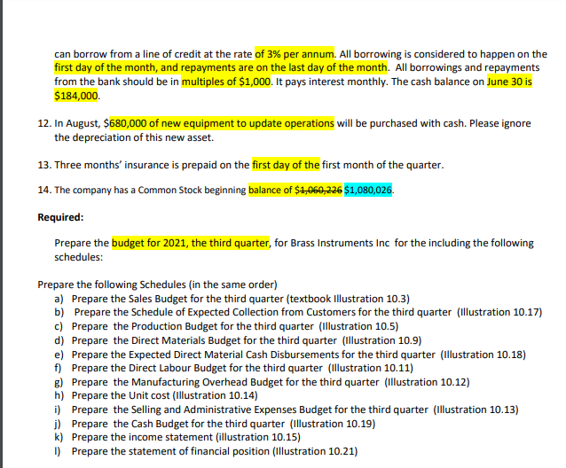 inventory equal to 20% ofthe next month's unit sal are required to