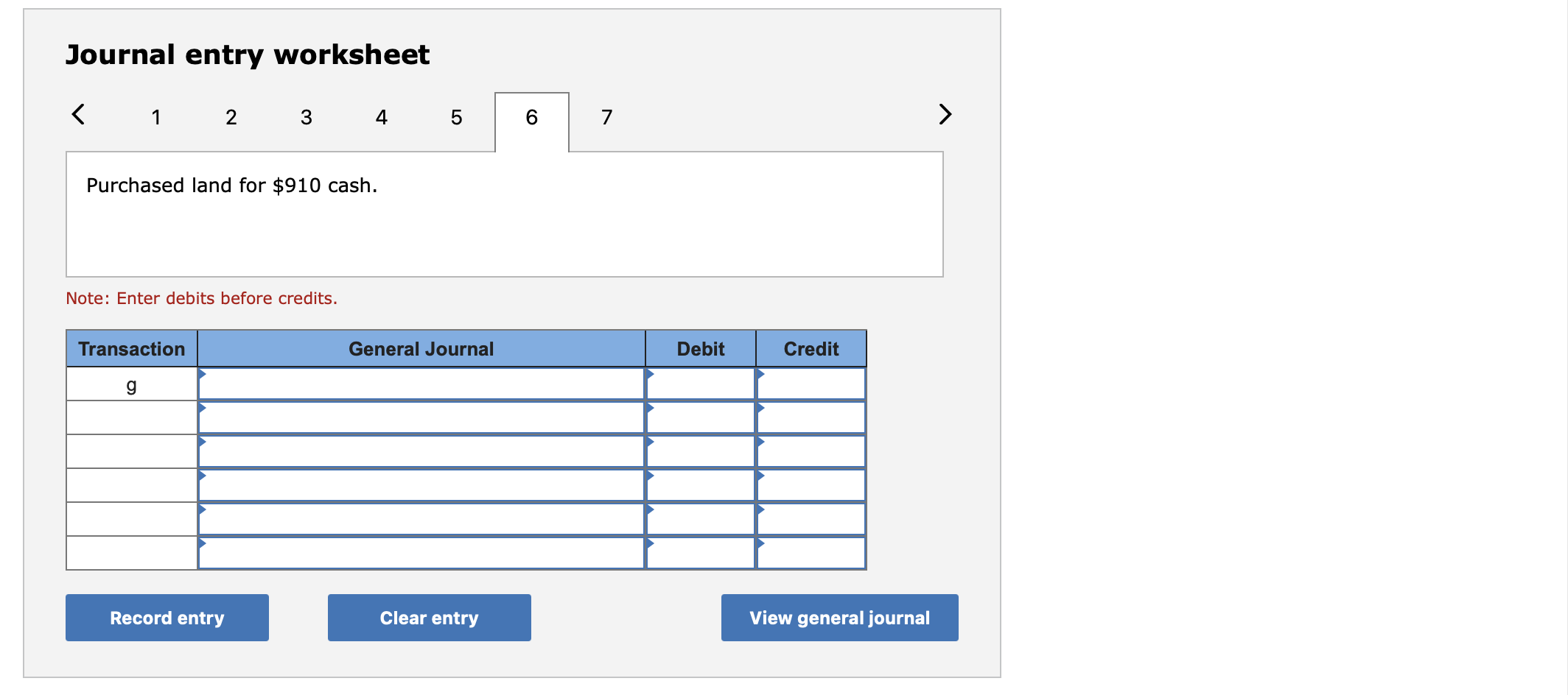 transactions in generaljournal form and then show the effect of the transaction