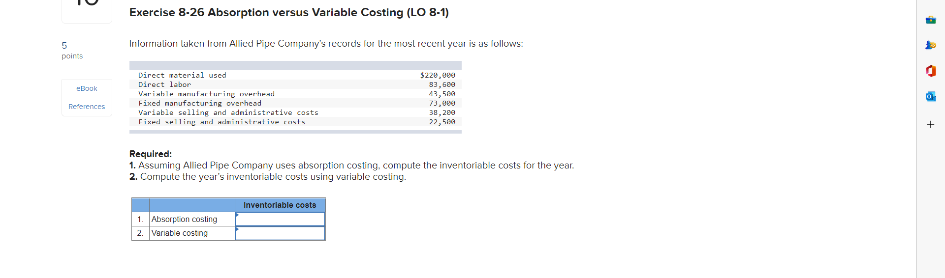 cost of $2,200. The bicycles sell for $2,950 each. Budgeted fixed manufacturing