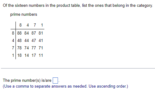 a single number is to be selected at random. Given the following