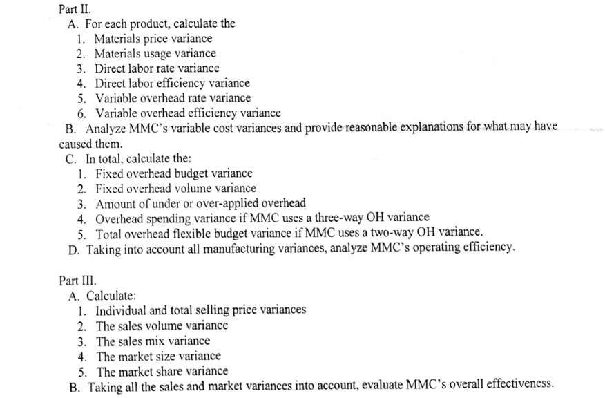 materials, RM-1 and RM-2. Established standards and projected costs for the next