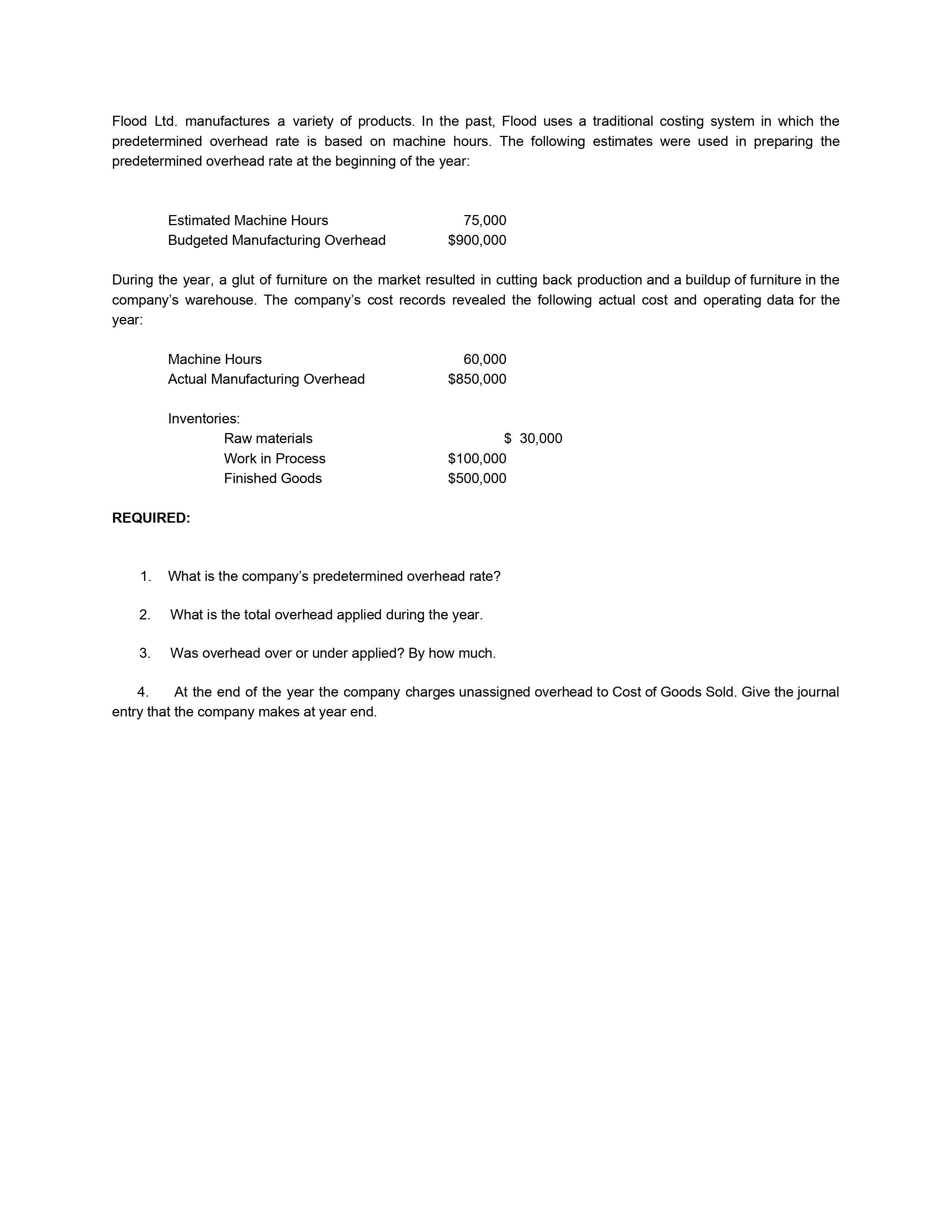 Please provide a comprehensive step-by-step solution to this problem, thank you. Flood