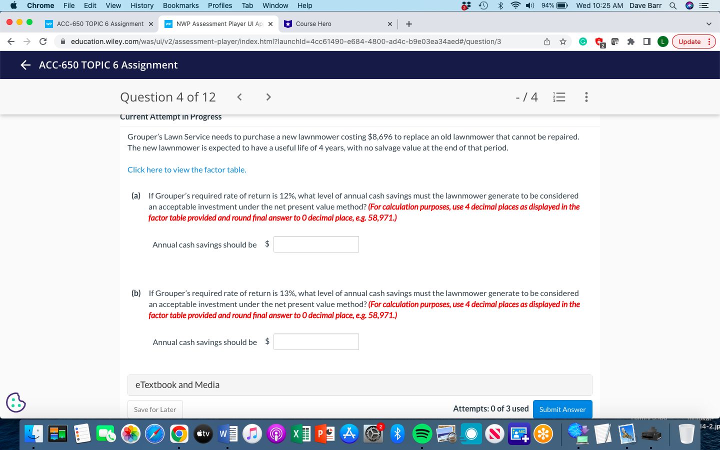 Chrome File Edit View History Bookmarks Profiles Tab Window Help 8