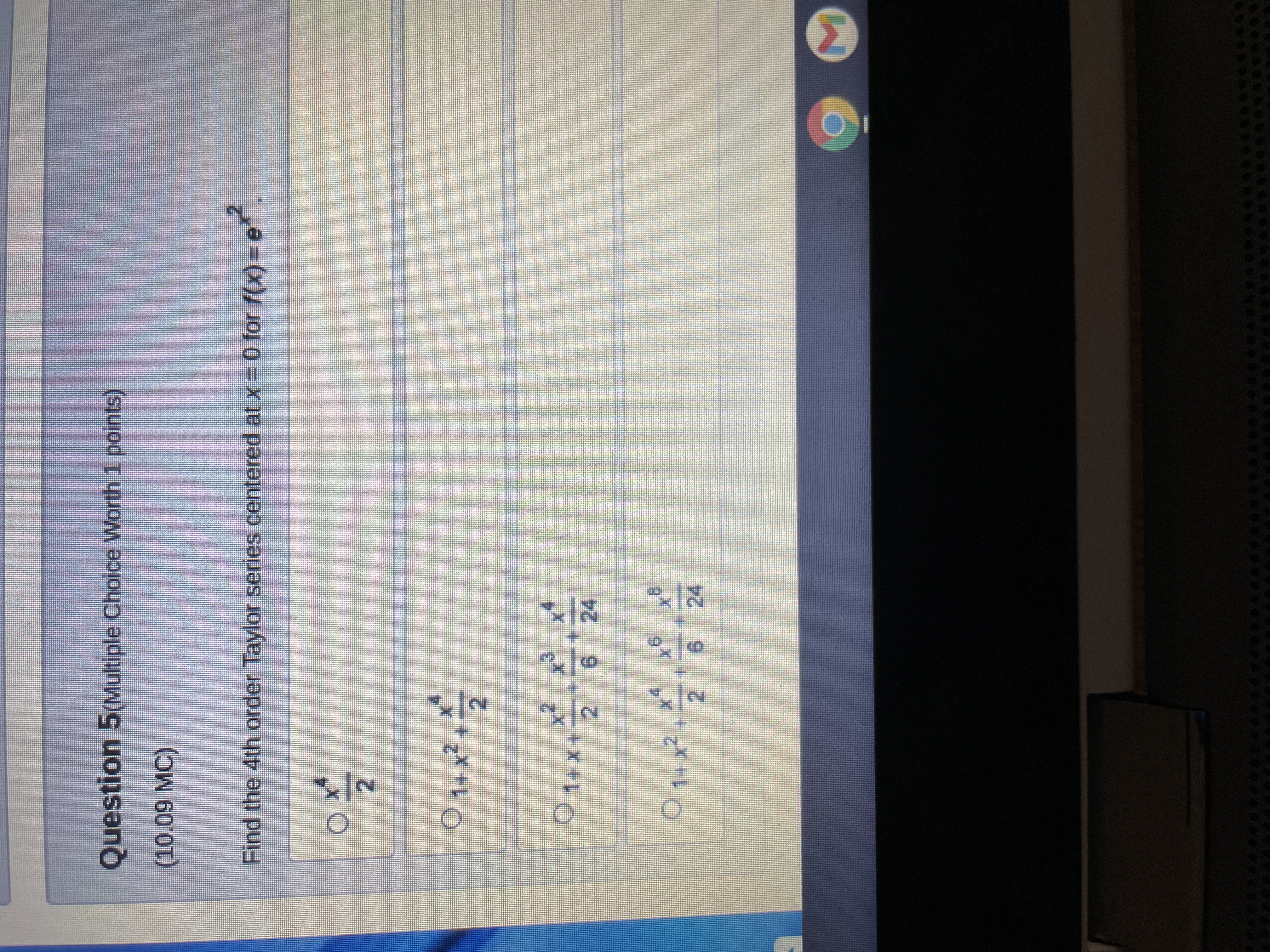 series for px) = =? O Question 2(Multiple Choice Worth 1 points)