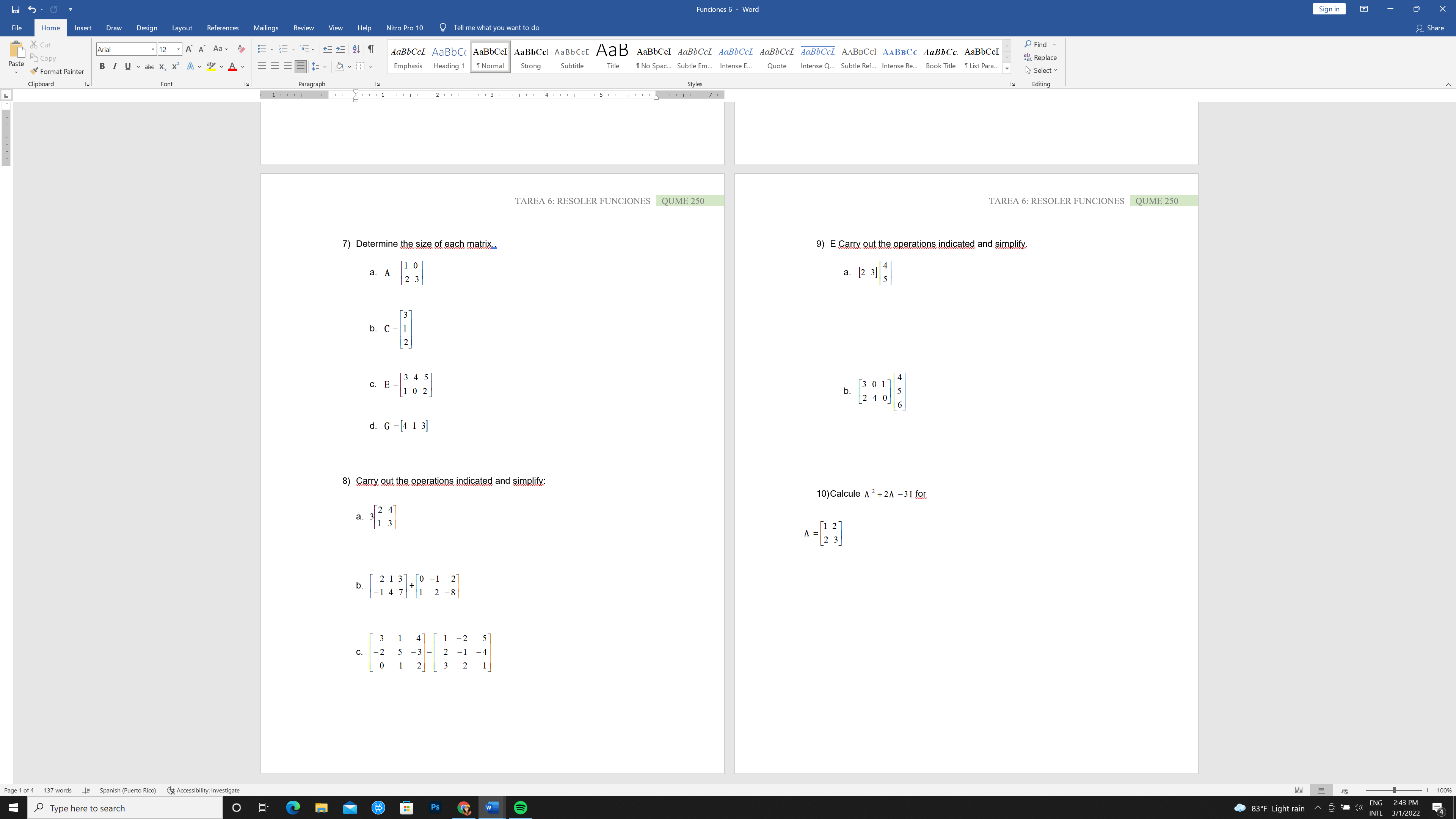 Insert Draw Design Layout References Mailings Review View w Help Nitro Pro