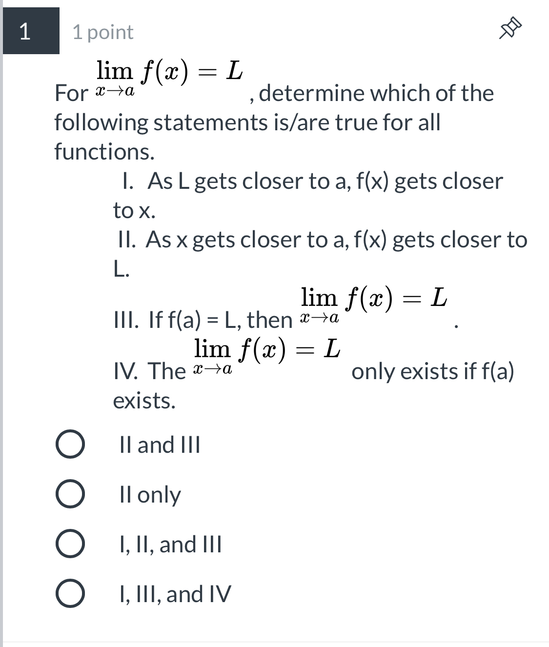10 1 point lim 3n2 +8n+5 Based on n-co 4n2 +1 ,
