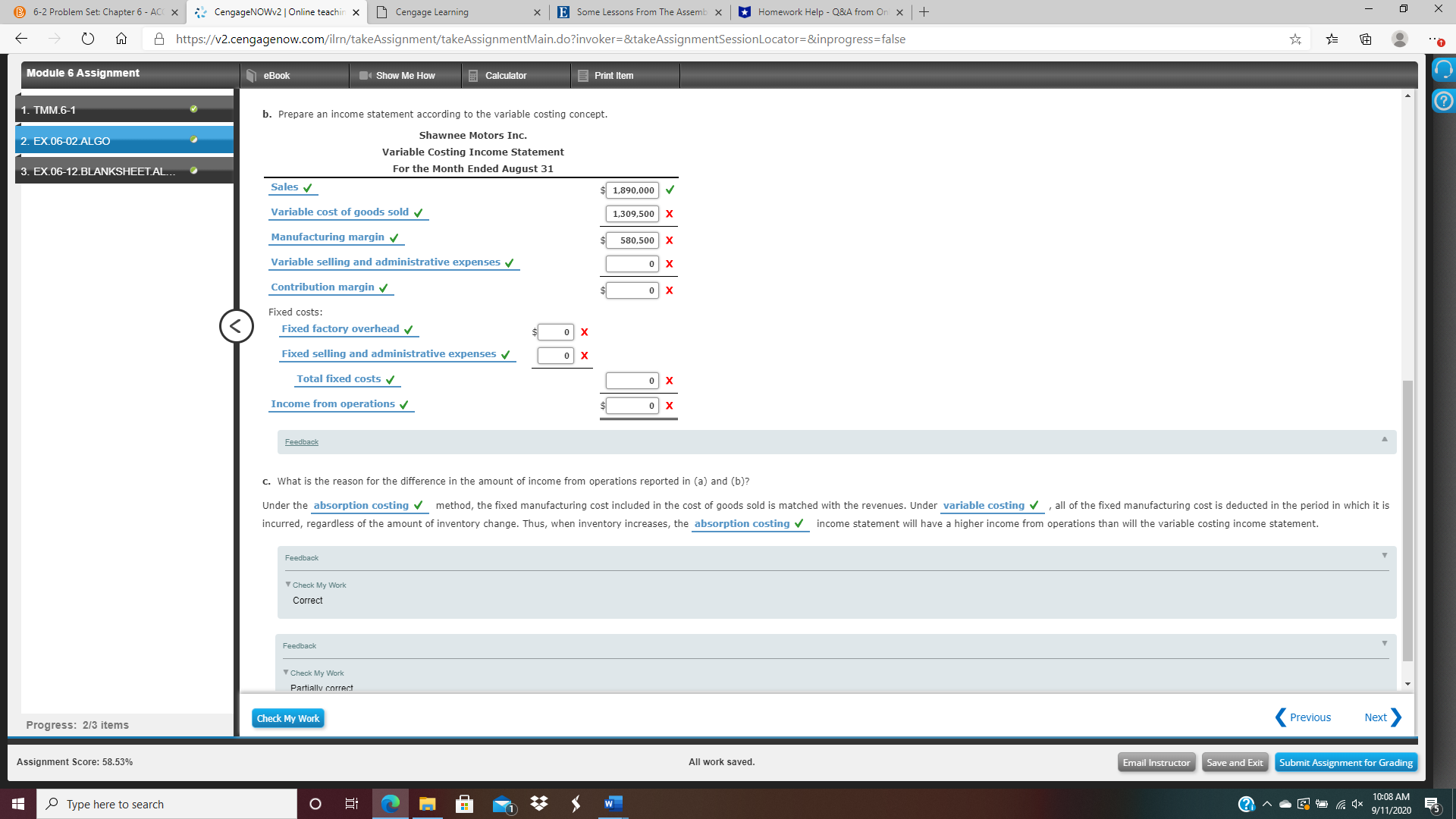 X 2 CengageNOWv2 | Online teachin X Cengage Learning x E Some