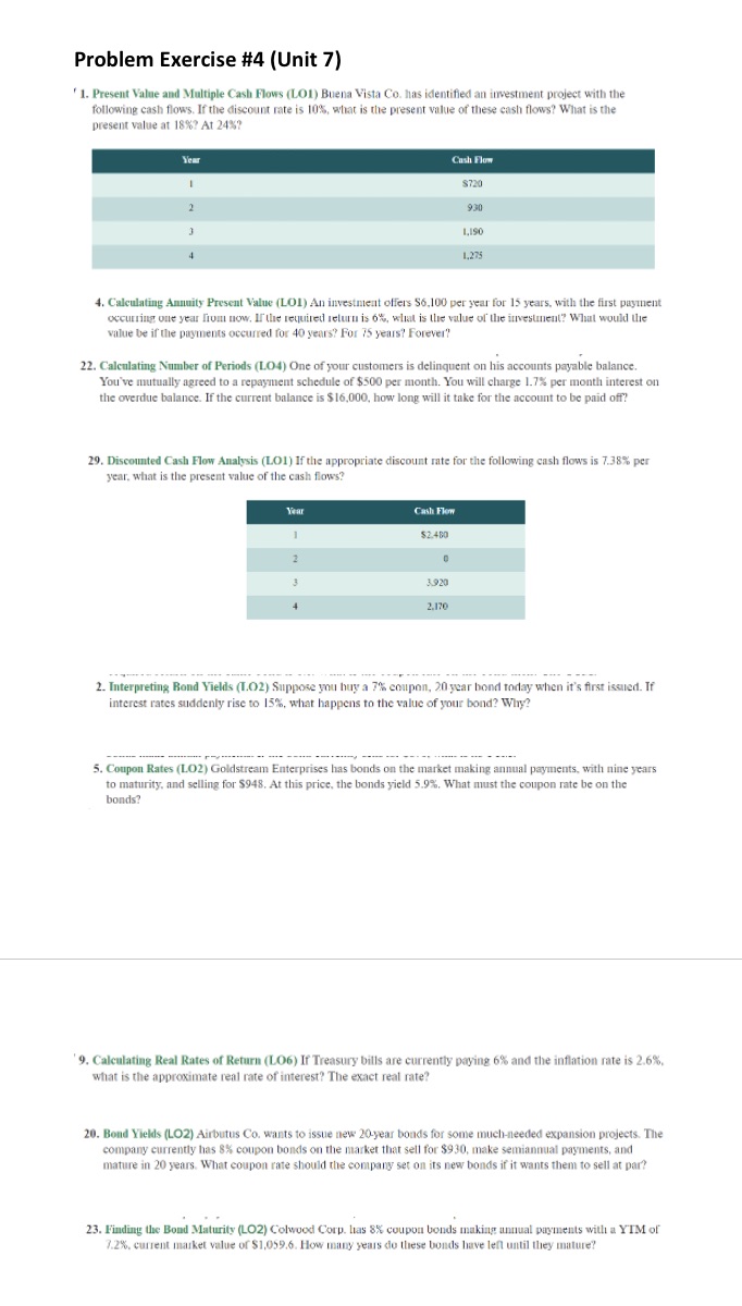 Can you please guide me with the all steps? Problem Exercise #4