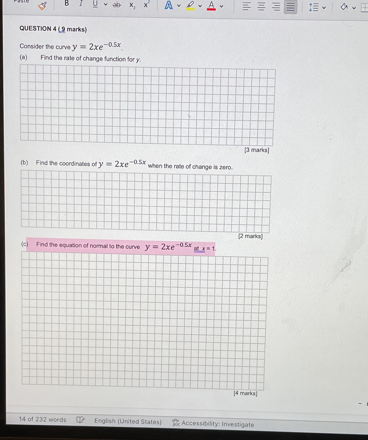  B 1 Uvab x x QUESTION 4 ( 9 marks) Consider
