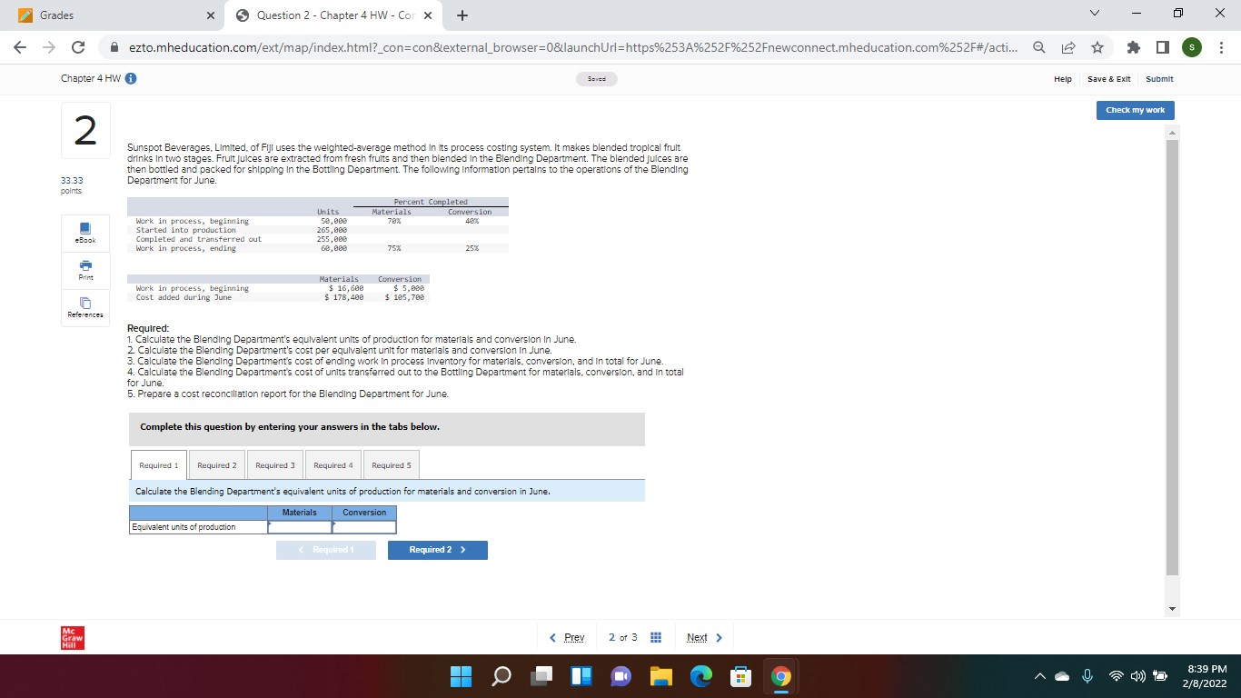  Grades X Question 2 - Chapter 4 HW - Cor x